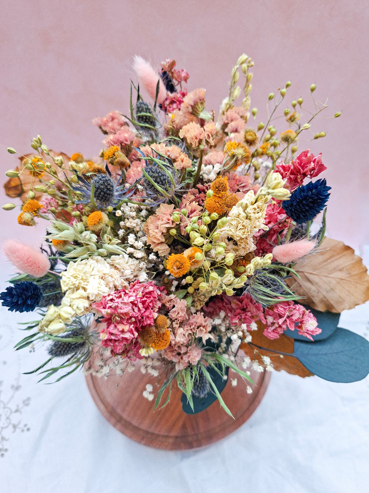 Embers and Peony Dried Flower Bouquet- Limited Edition