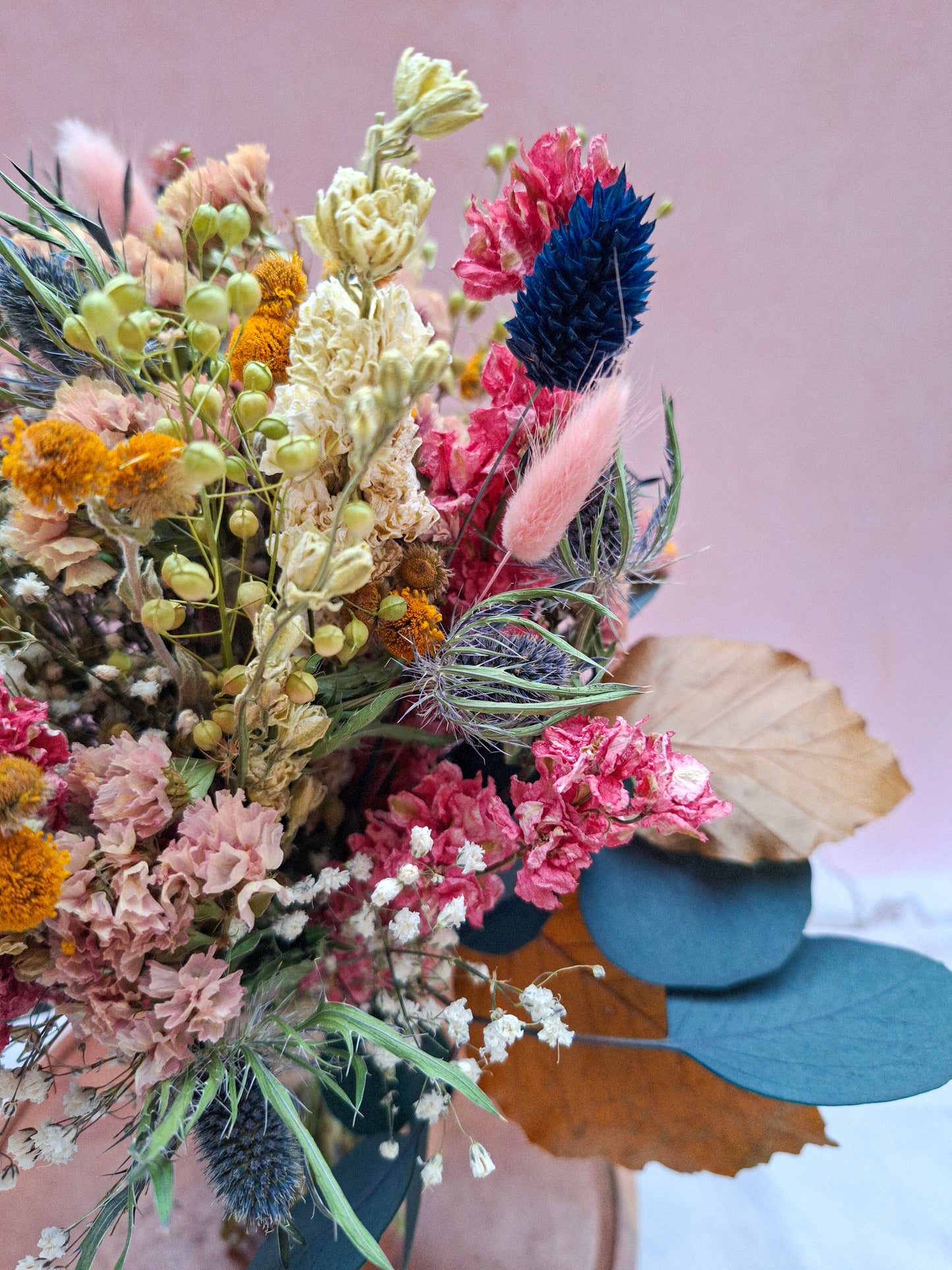 Embers and Peony Dried Flower Bouquet- Limited Edition