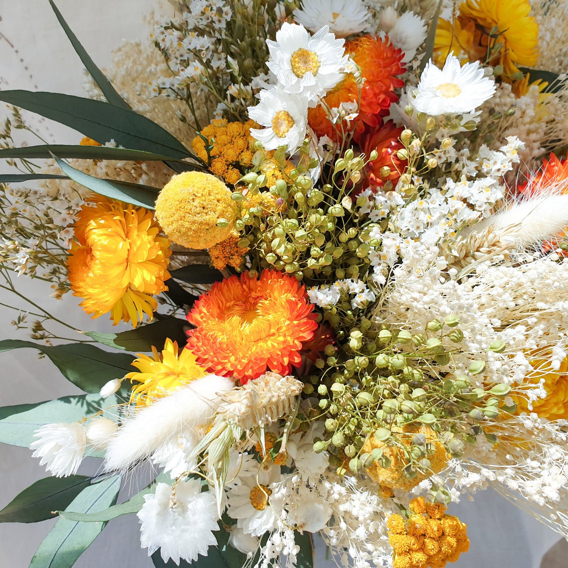 "Lemonade Glade" Dried Flower Bouquet - Lytton Rose Botanical