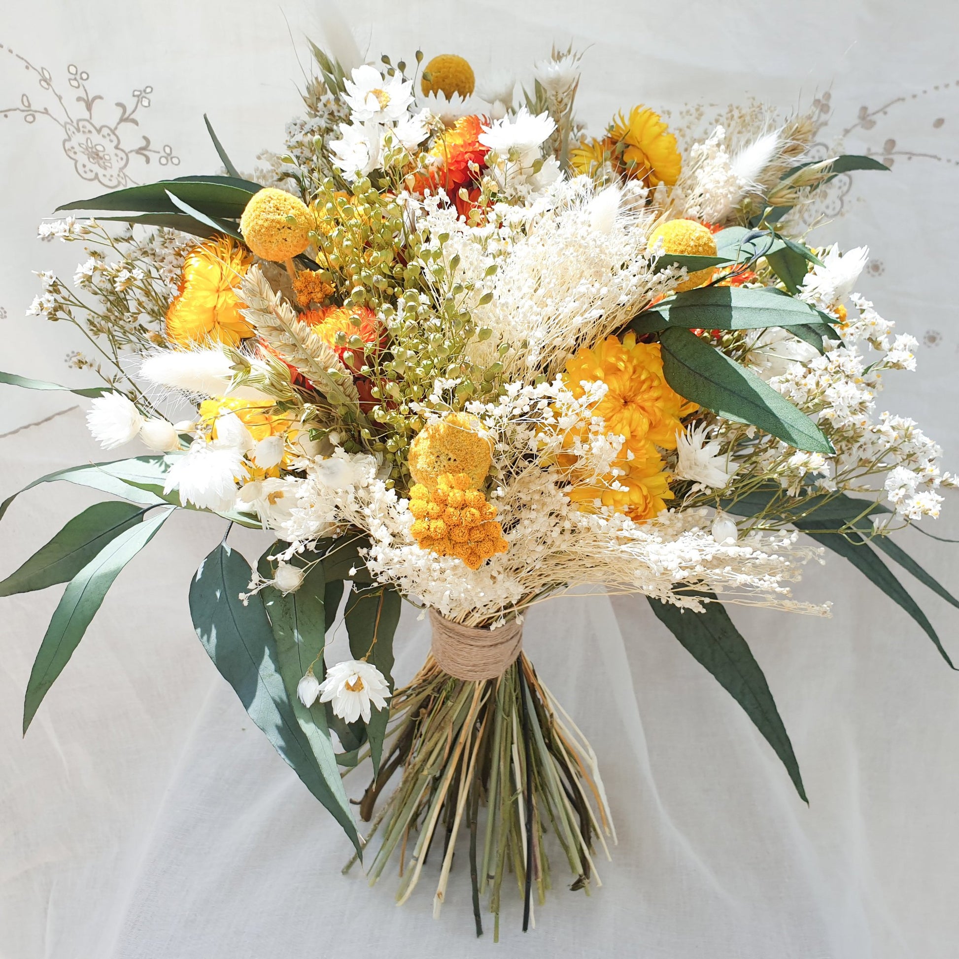"Lemonade Glade" Dried Flower Bouquet - Lytton Rose Botanical