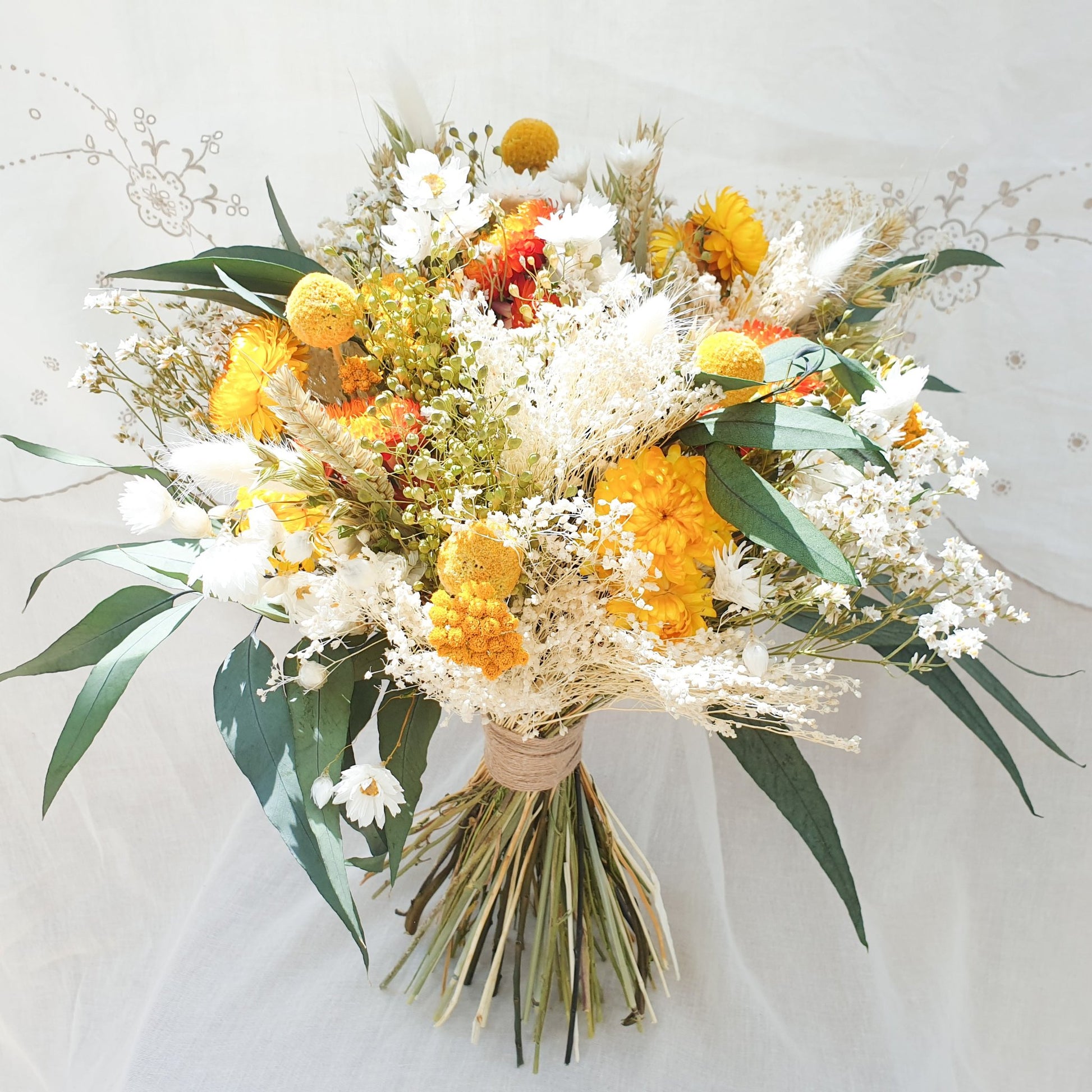 "Lemonade Glade" Dried Flower Bouquet - Lytton Rose Botanical