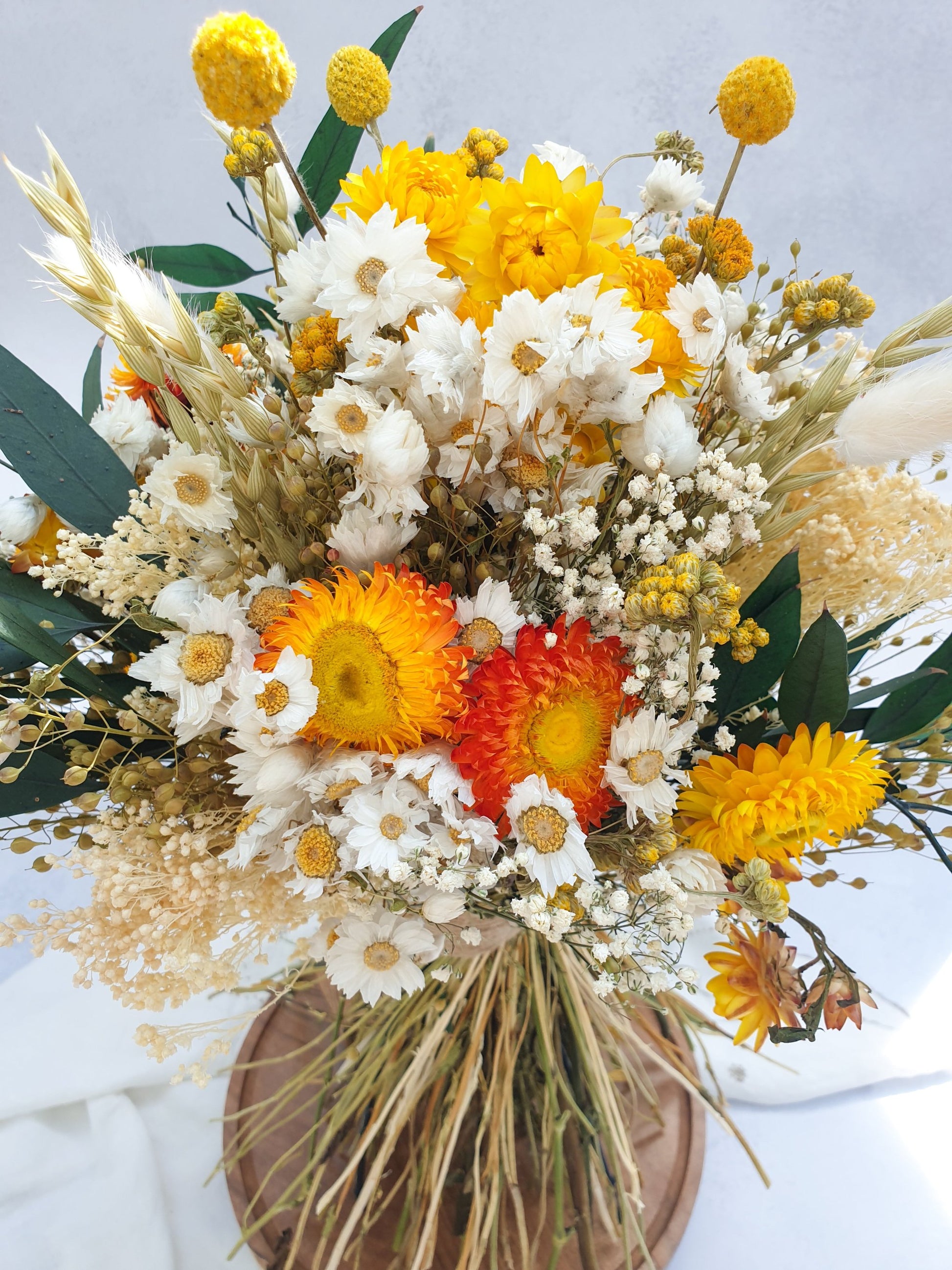 "Lemonade Glade" Dried Flower Bouquet - Lytton Rose Botanical