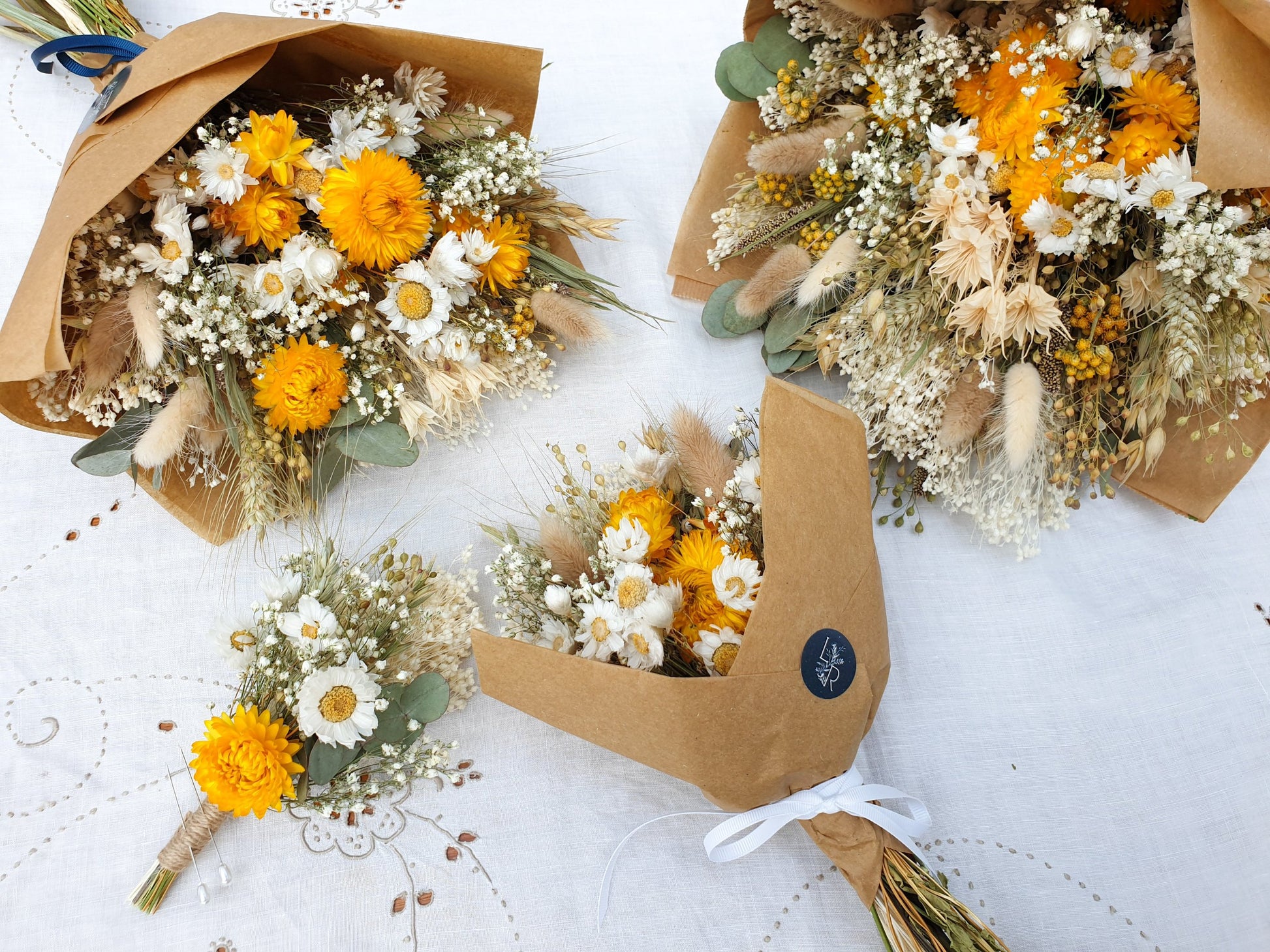 "Summer Gold" Buttonhole - Lytton Rose Botanical