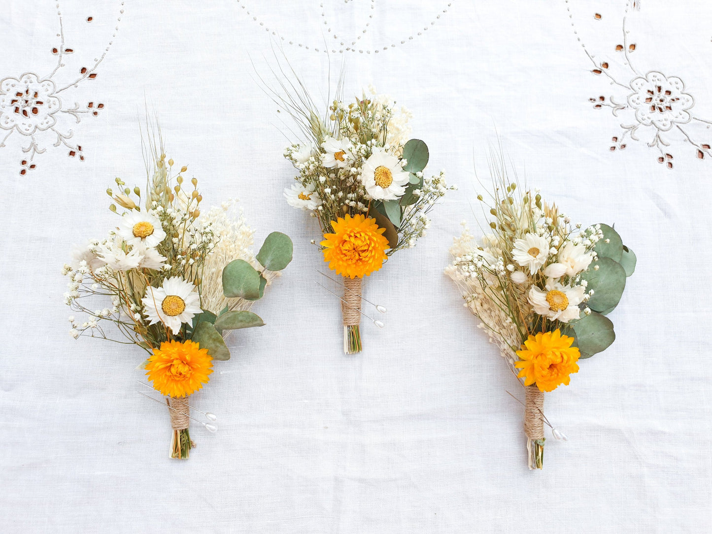 "Summer Gold" Buttonhole - Lytton Rose Botanical