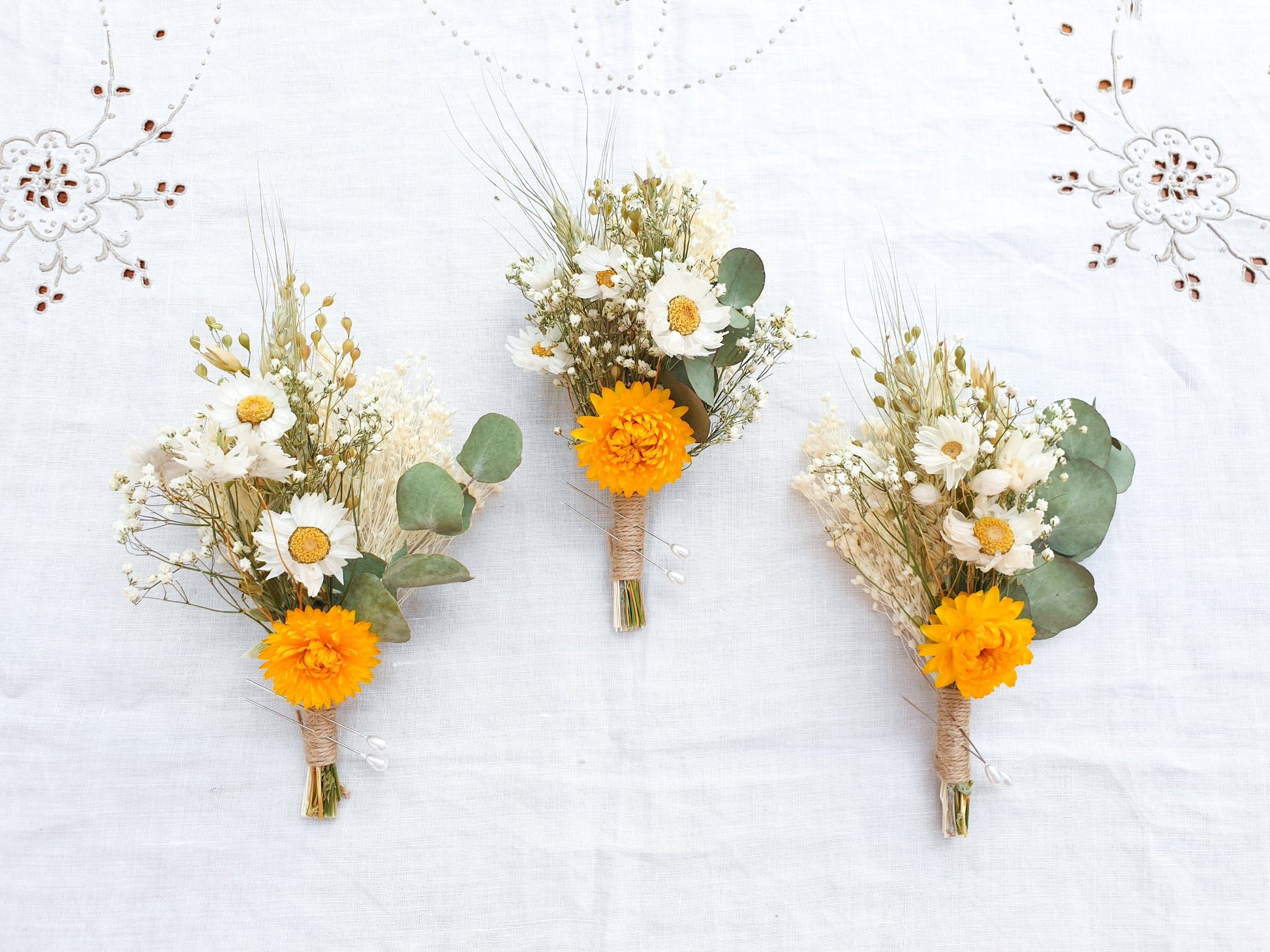 "Summer Gold" Buttonhole - Lytton Rose Botanical
