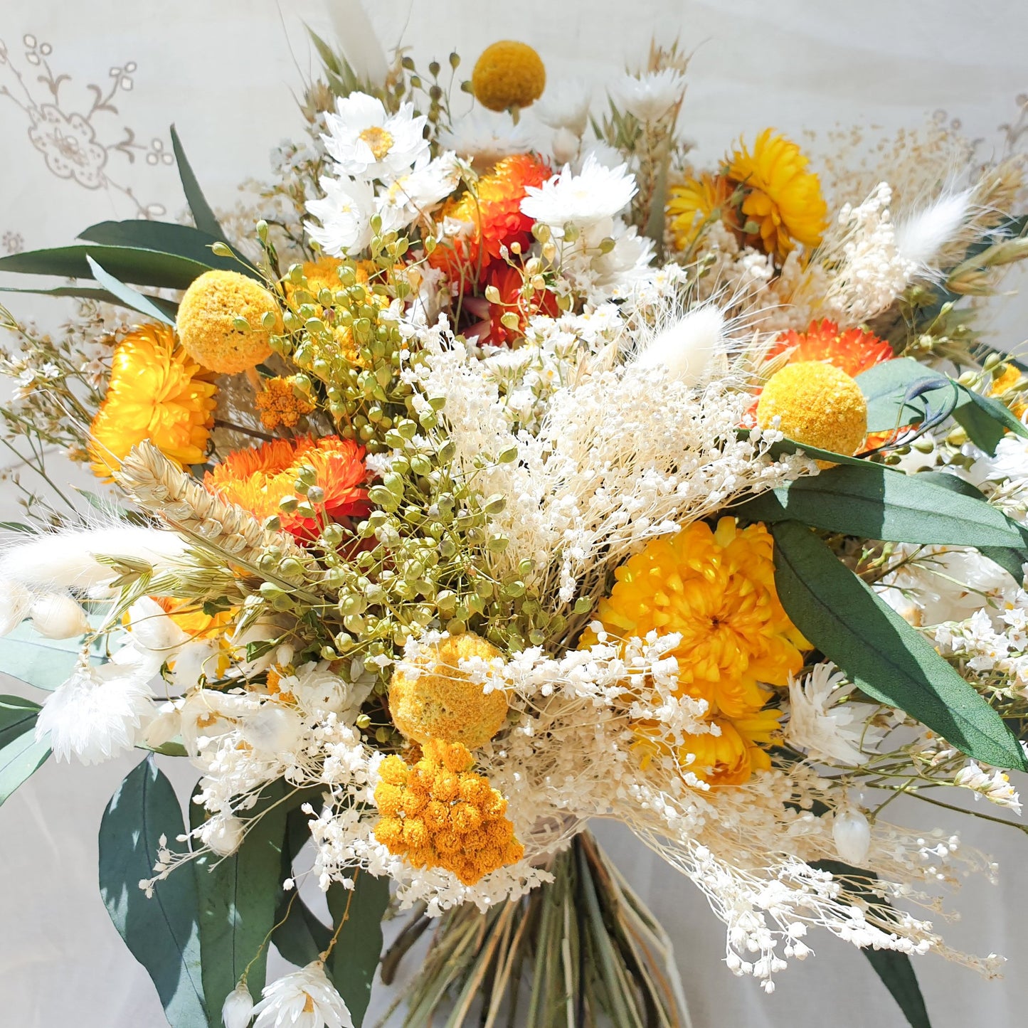 "Lemonade Glade" Dried Flower Bouquet - Lytton Rose Botanical