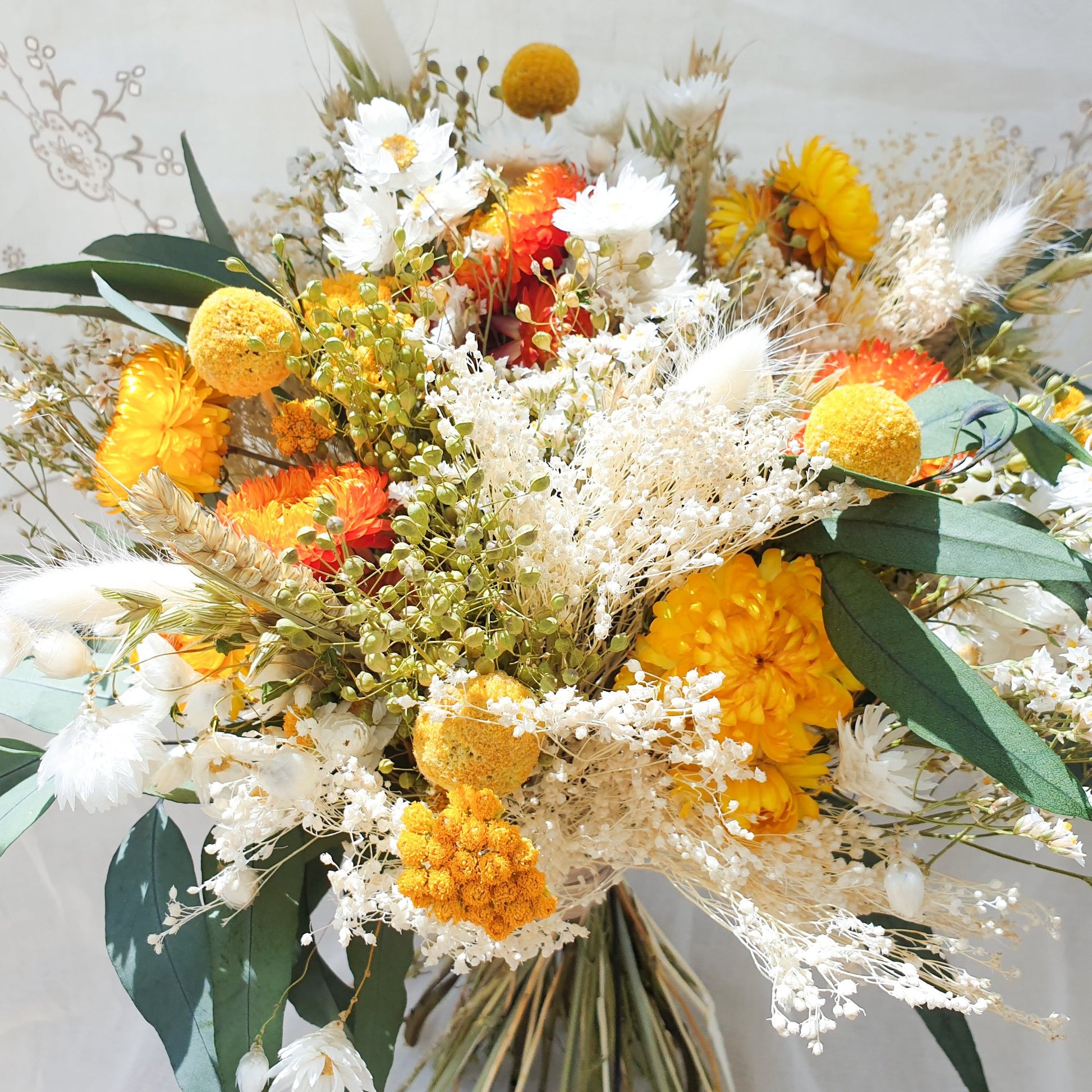 "Lemonade Glade" Dried Flower Bouquet - Lytton Rose Botanical