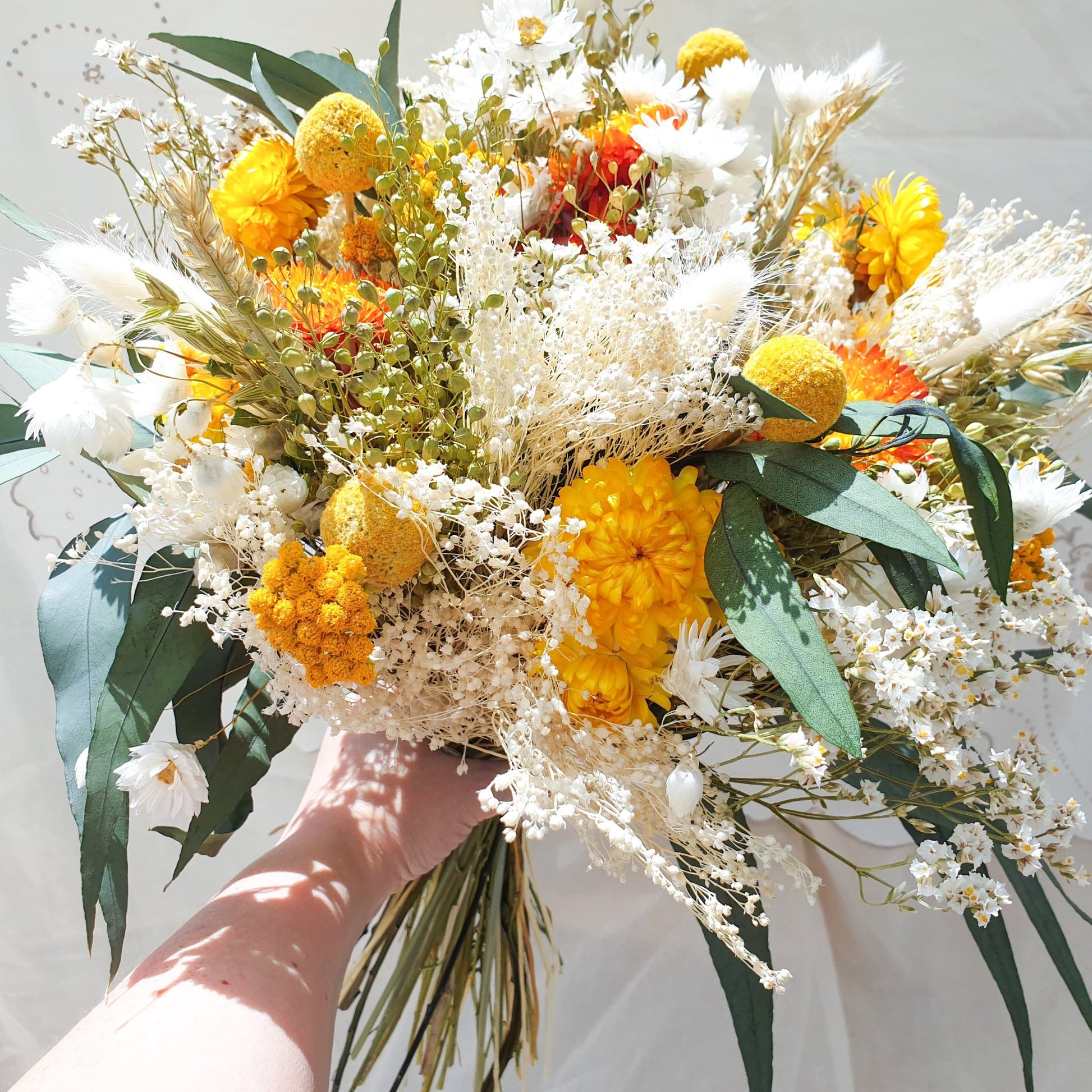 "Lemonade Glade" Dried Flower Bouquet - Lytton Rose Botanical