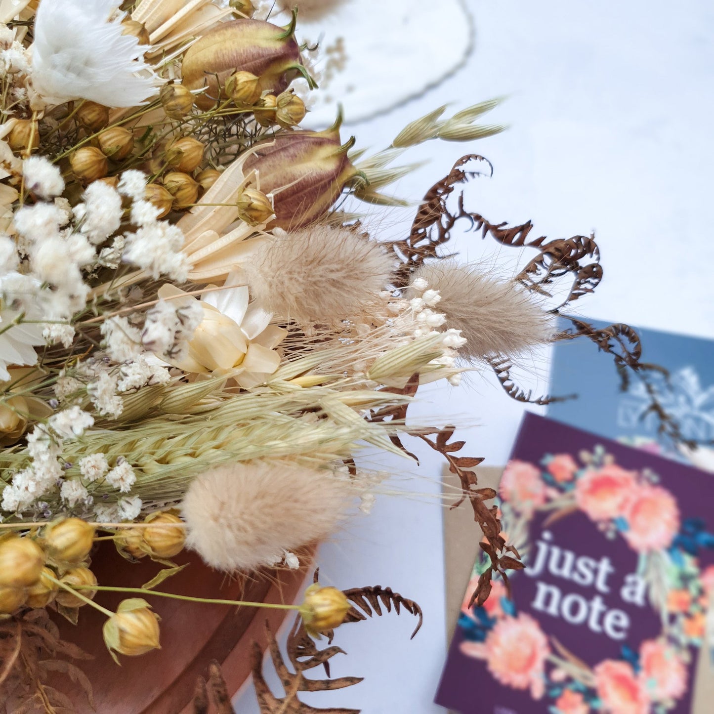 "Love in a Mist" Dried Flower Bouquet - Lytton Rose Botanical