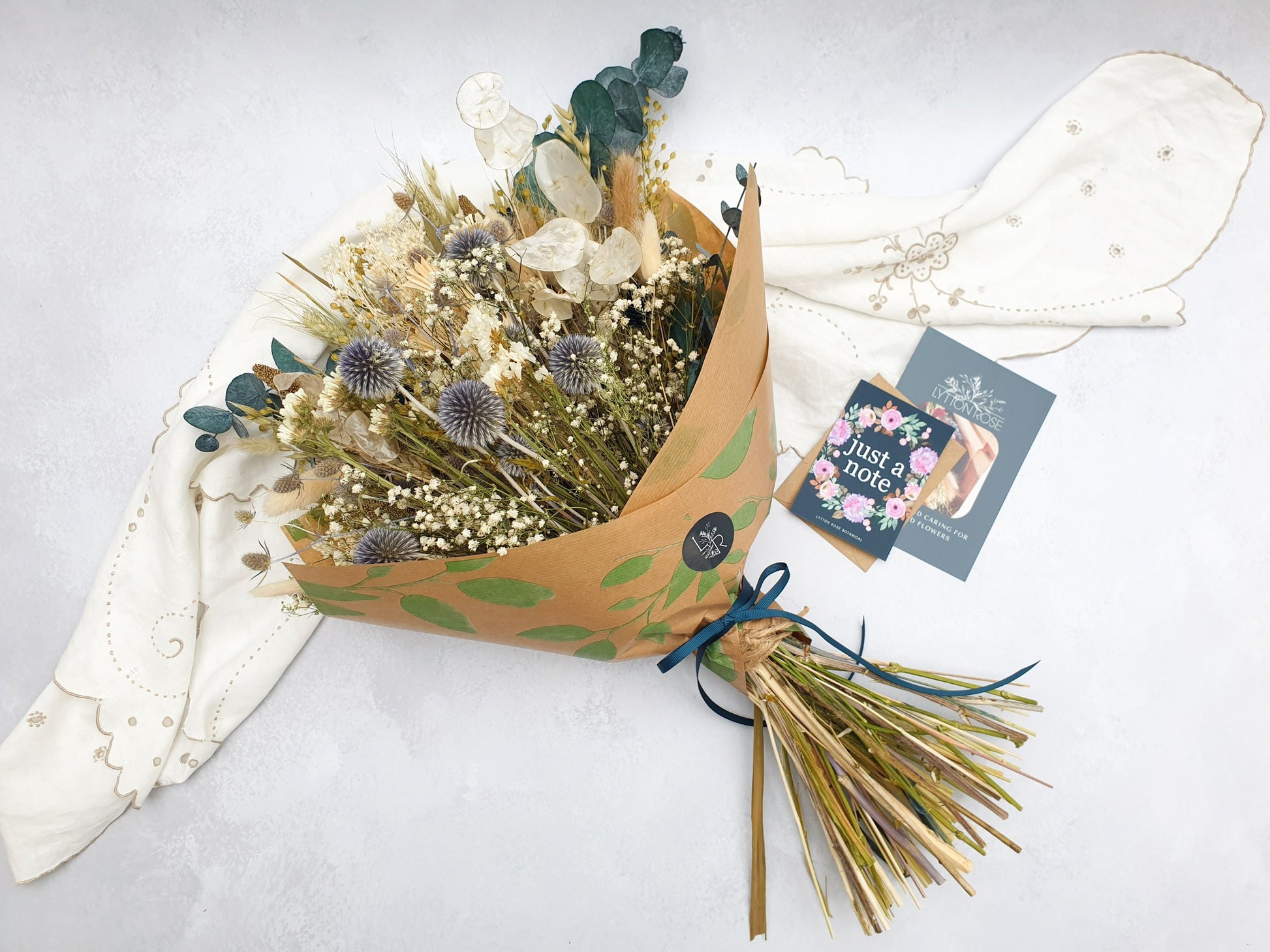 "Thistle Glen" Large Dried Flower Bouquet - Lytton Rose Botanical