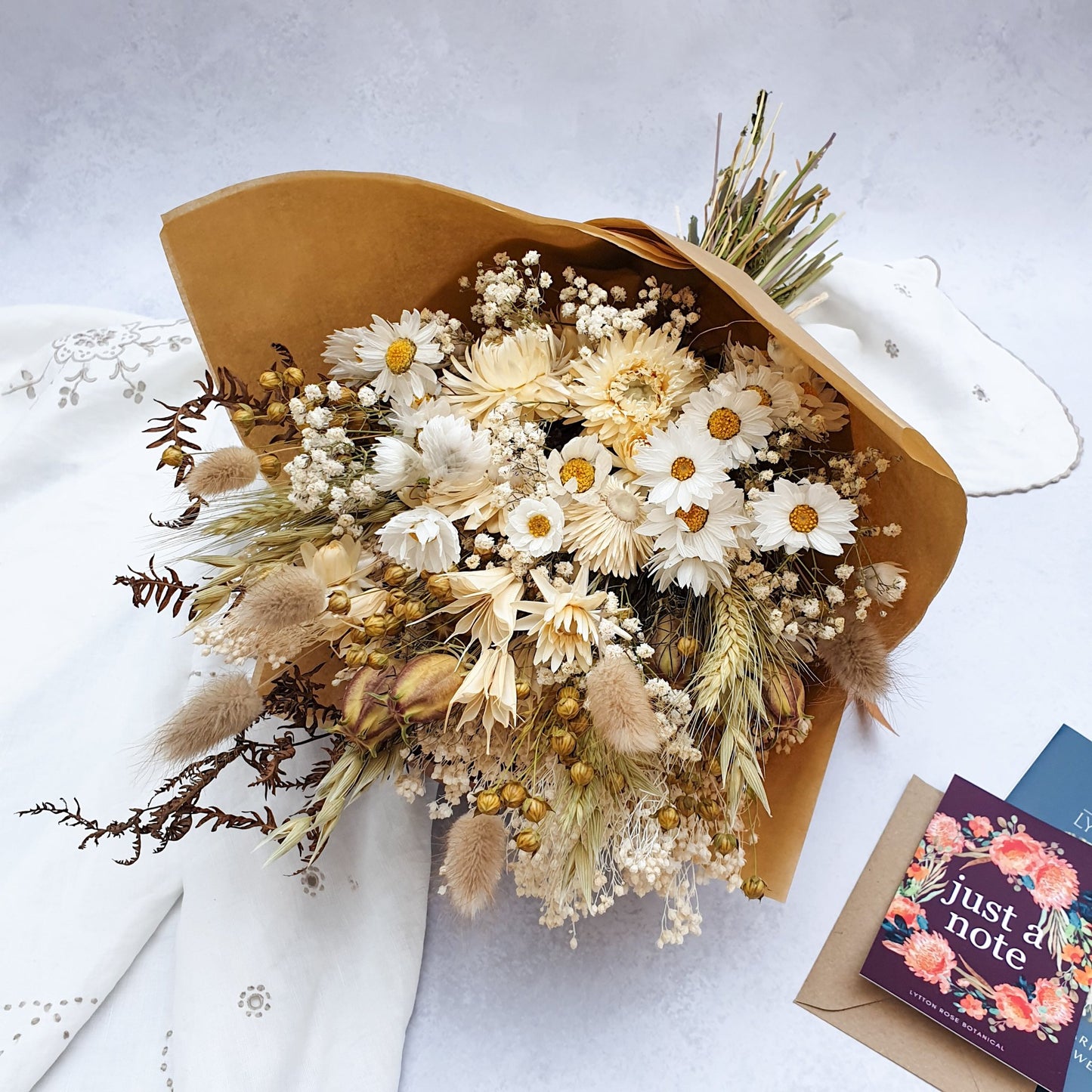"Love in a Mist" Dried Flower Bouquet - Lytton Rose Botanical