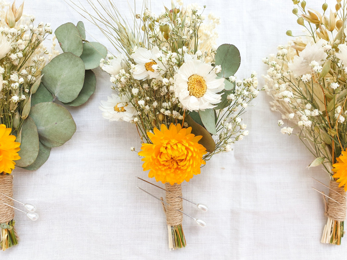 "Summer Gold" Buttonhole - Lytton Rose Botanical