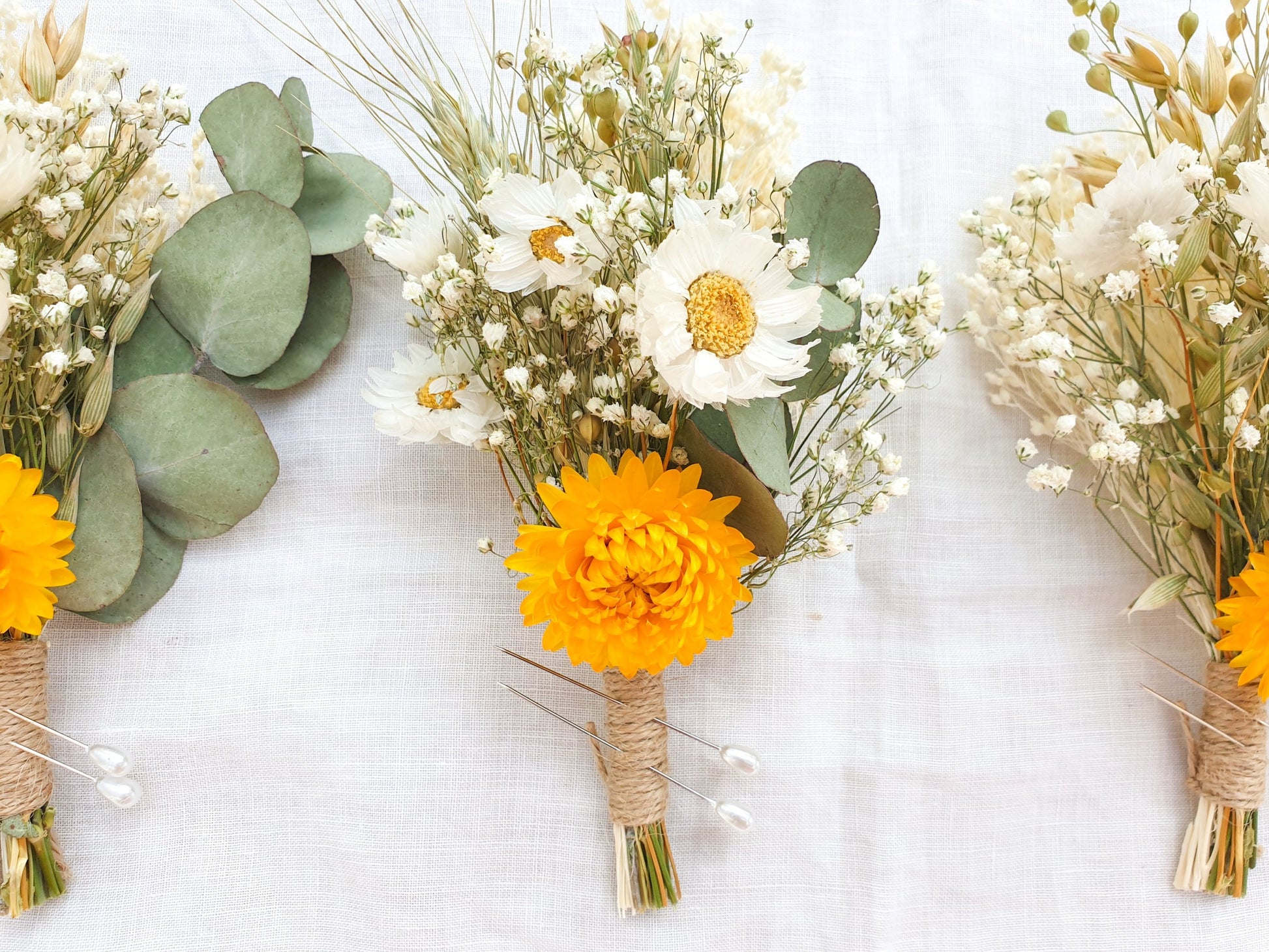 "Summer Gold" Buttonhole - Lytton Rose Botanical
