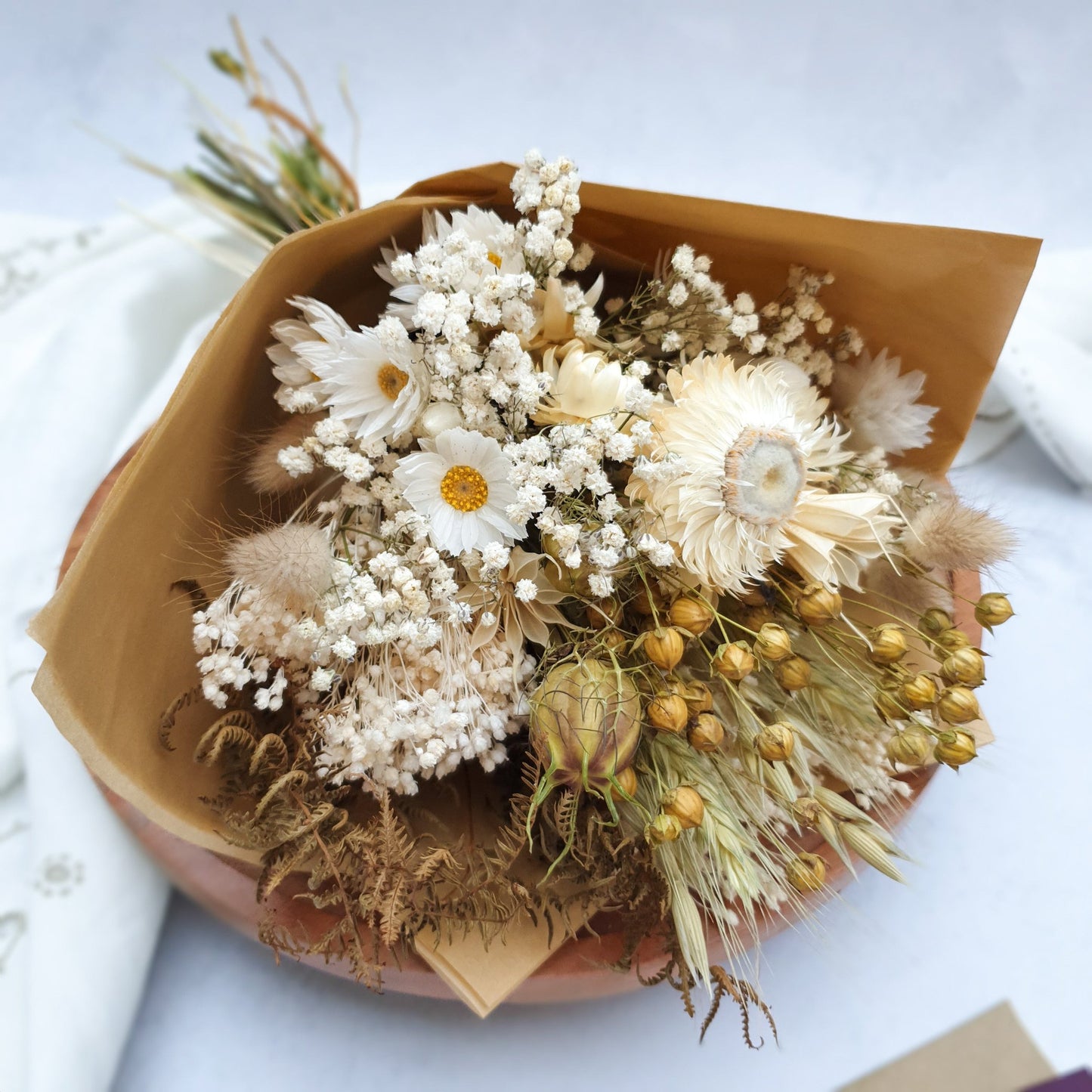 "Love In A Mist" Dried flower Posy - Lytton Rose Botanical