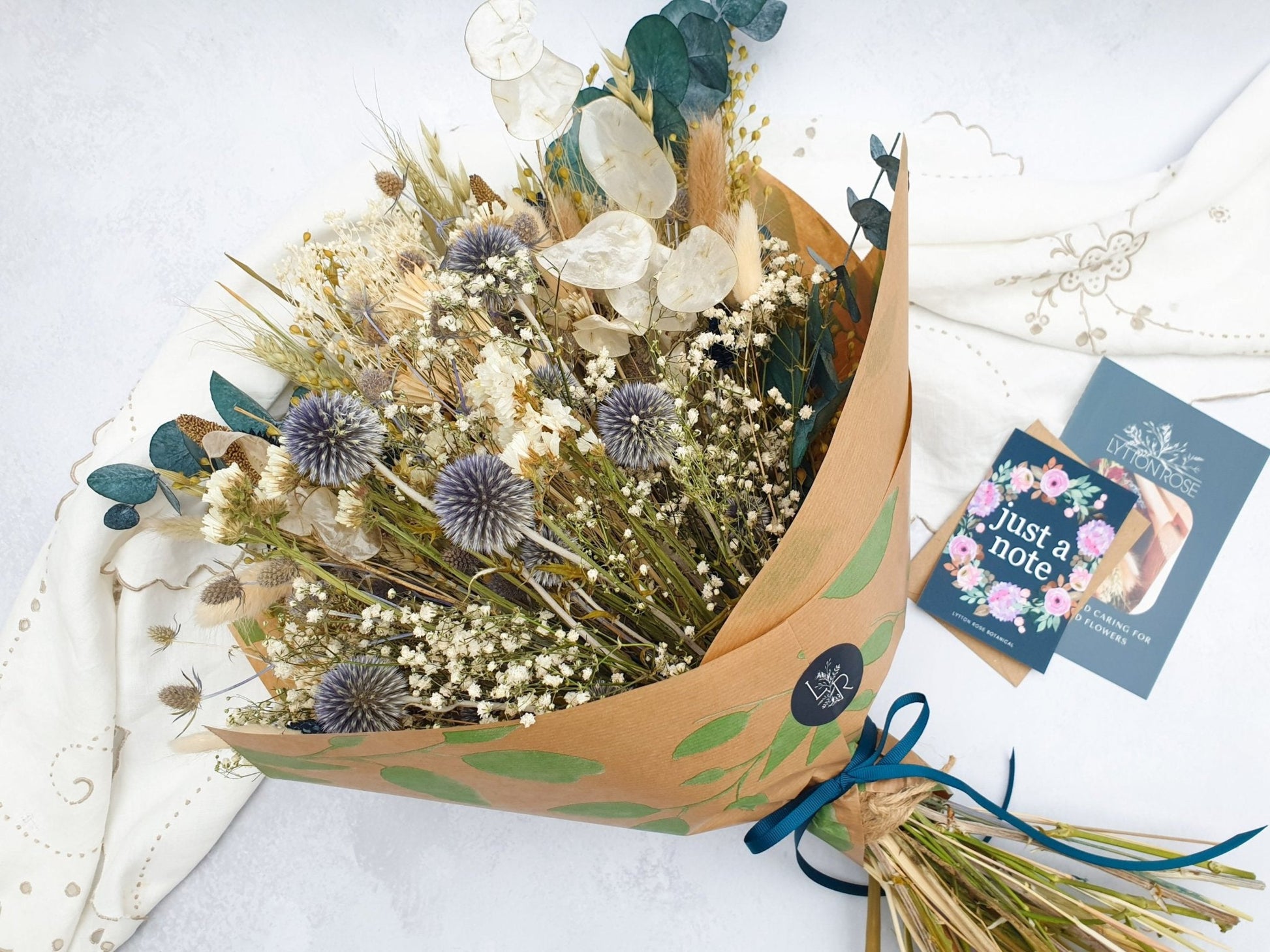 "Thistle Glen" Large Dried Flower Bouquet - Lytton Rose Botanical