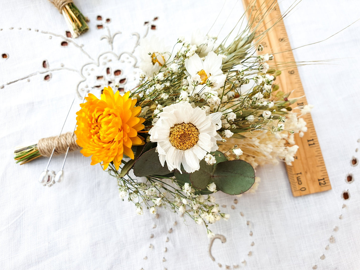 "Summer Gold" Buttonhole - Lytton Rose Botanical