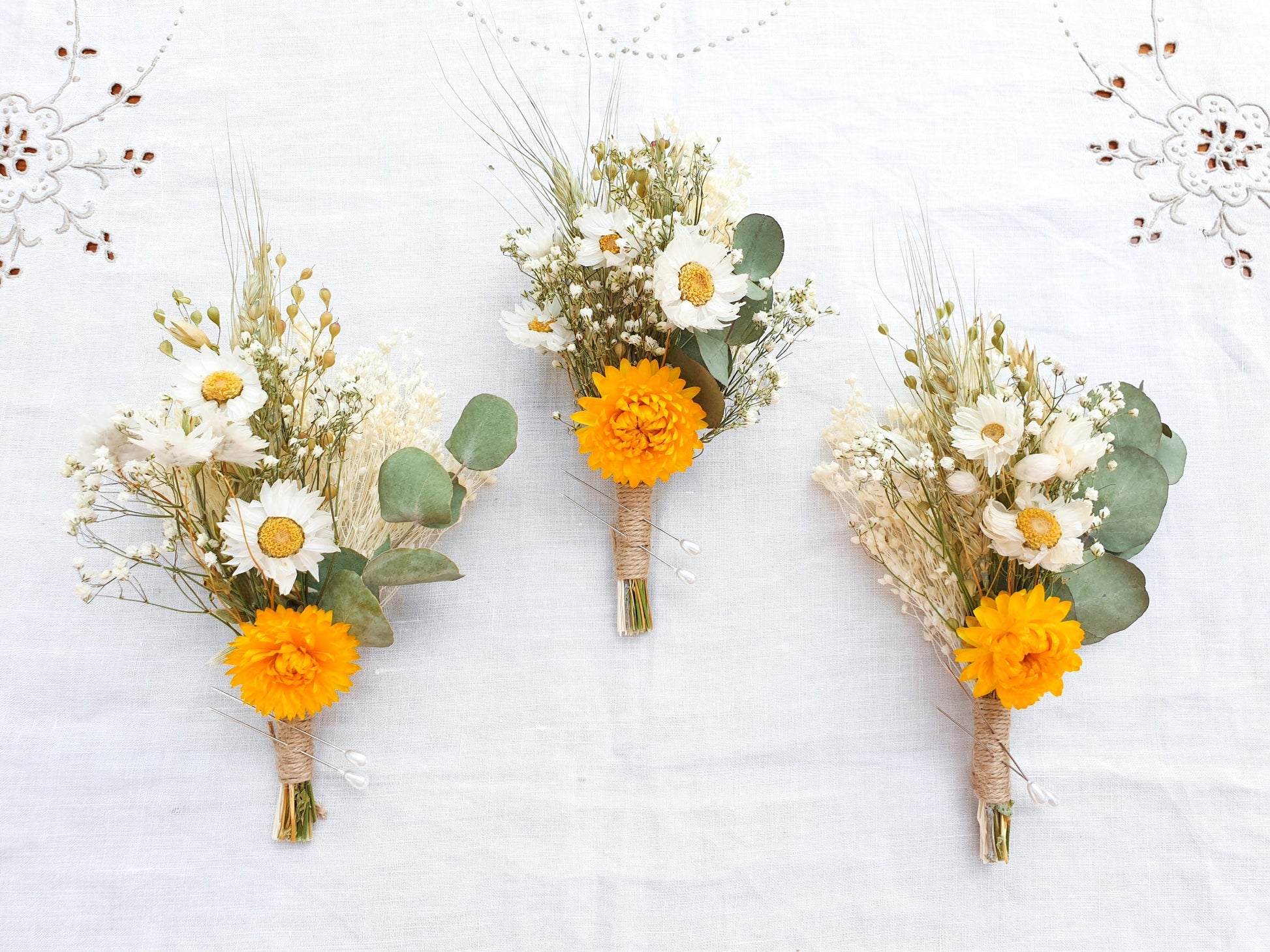"Summer Gold" Buttonhole - Lytton Rose Botanical