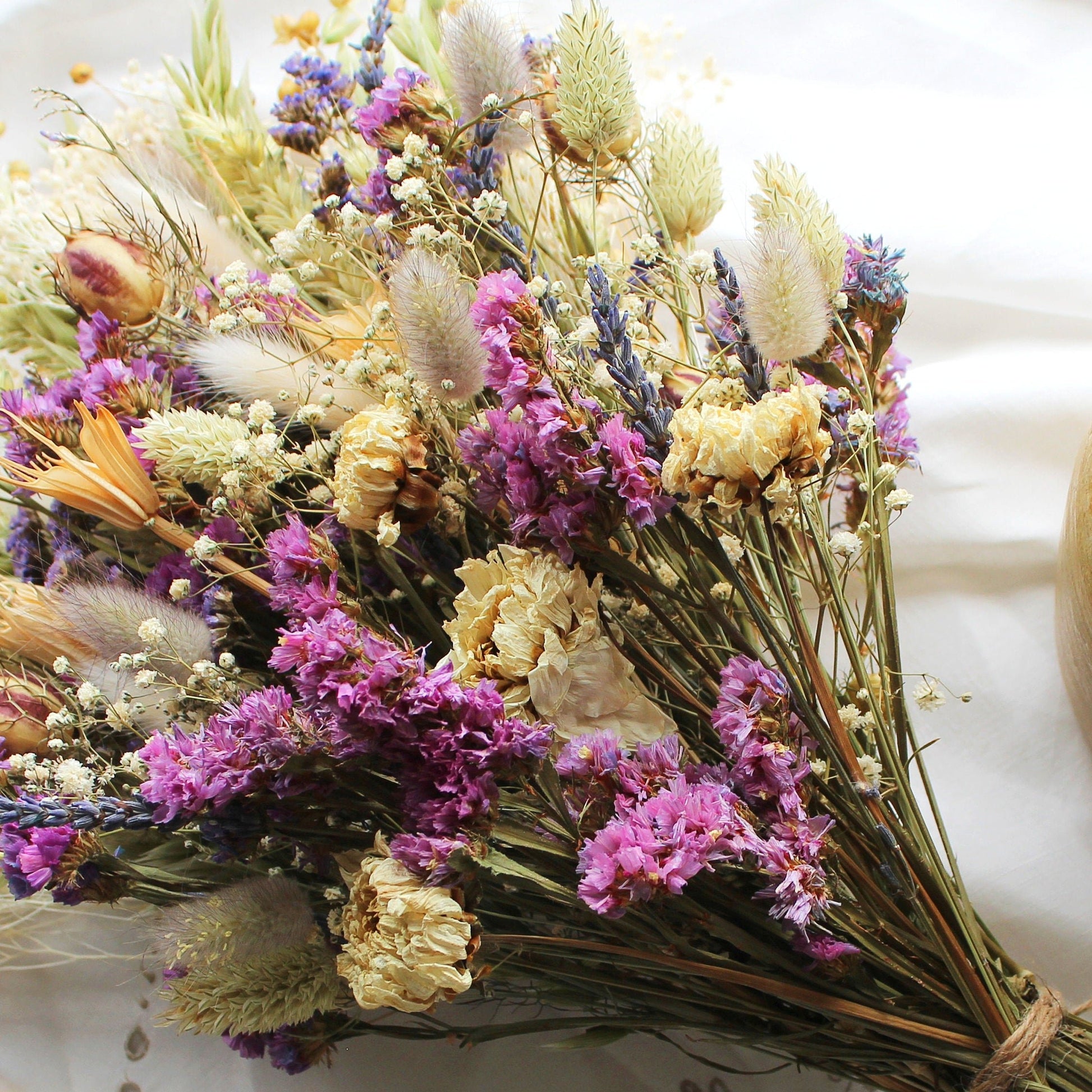 dried lavender flower arrangements Lavender Fields" Large Dried Flower Bouquet – Lytton Rose Botanical