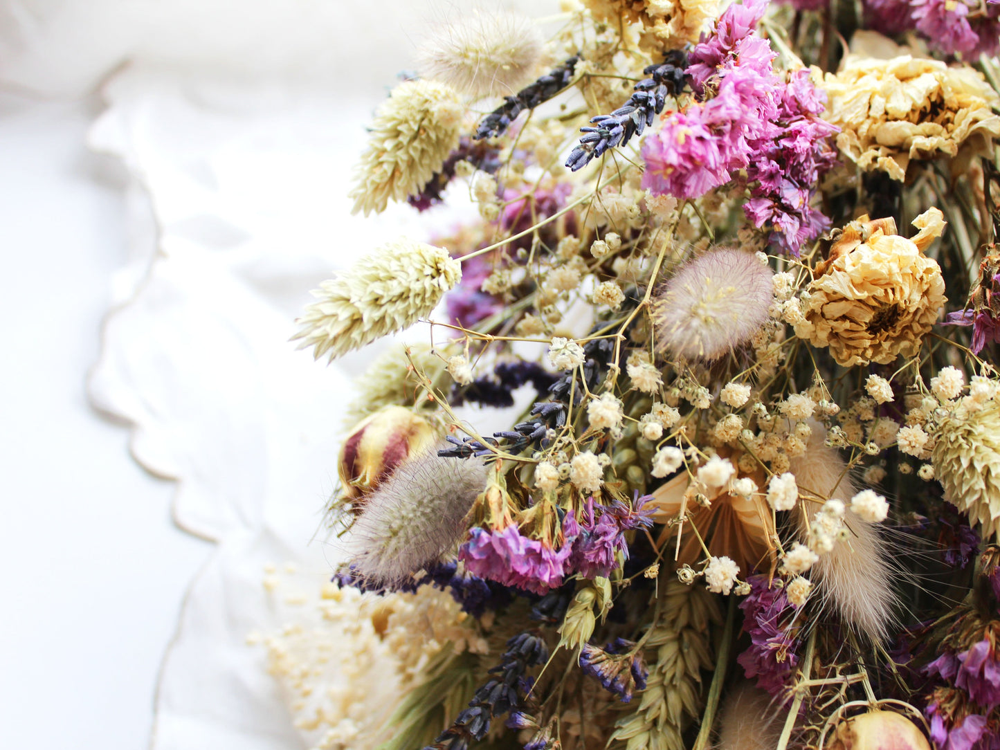"Lavender Fields" Large Dried Flower Bouquet