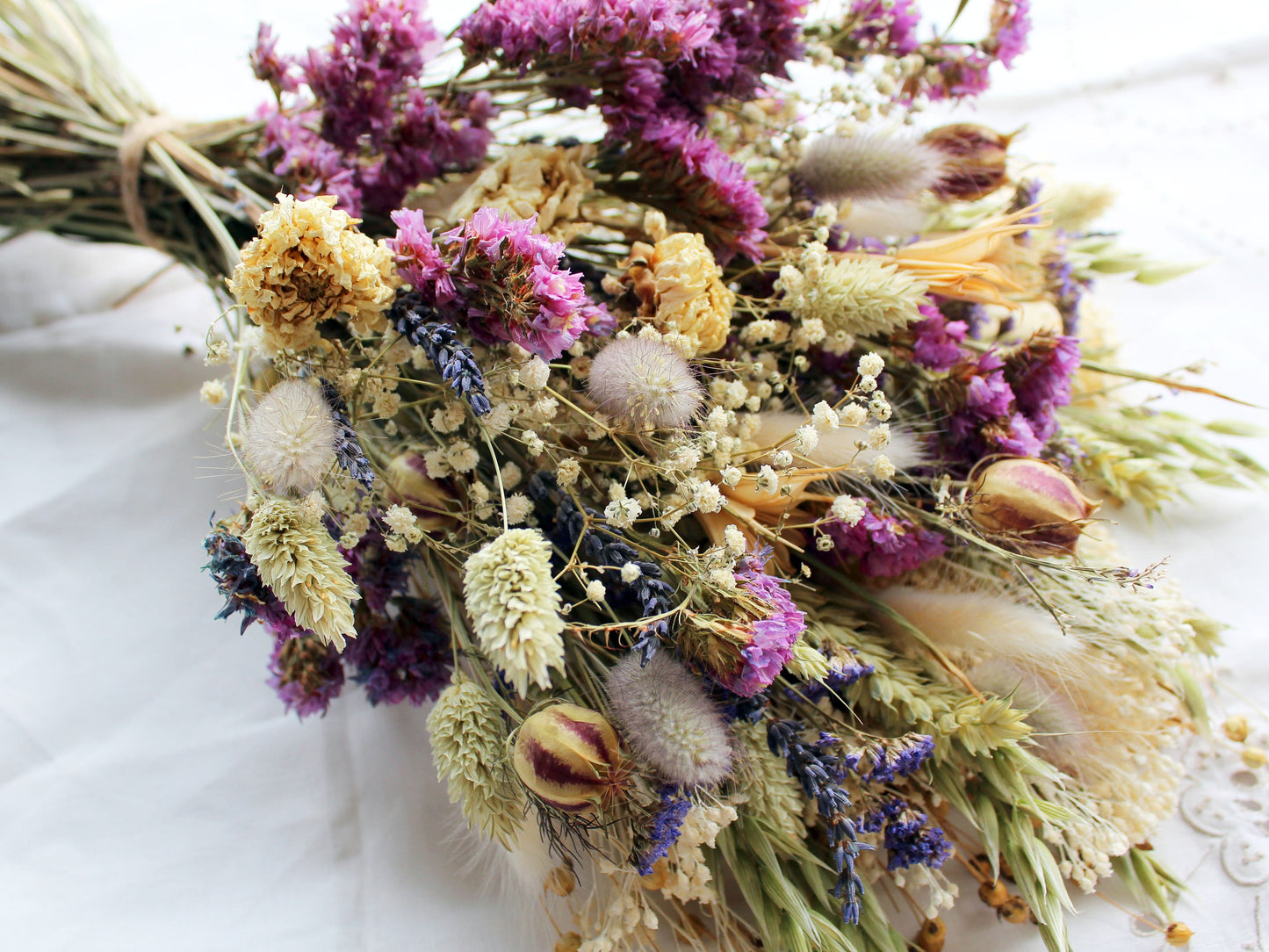 "Lavender Fields" Large Dried Flower Bouquet