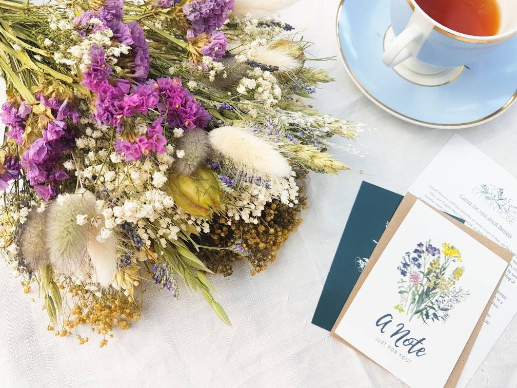 "Lavender Fields" Medium Dried Flower Bouquet - Lytton Rose Botanical