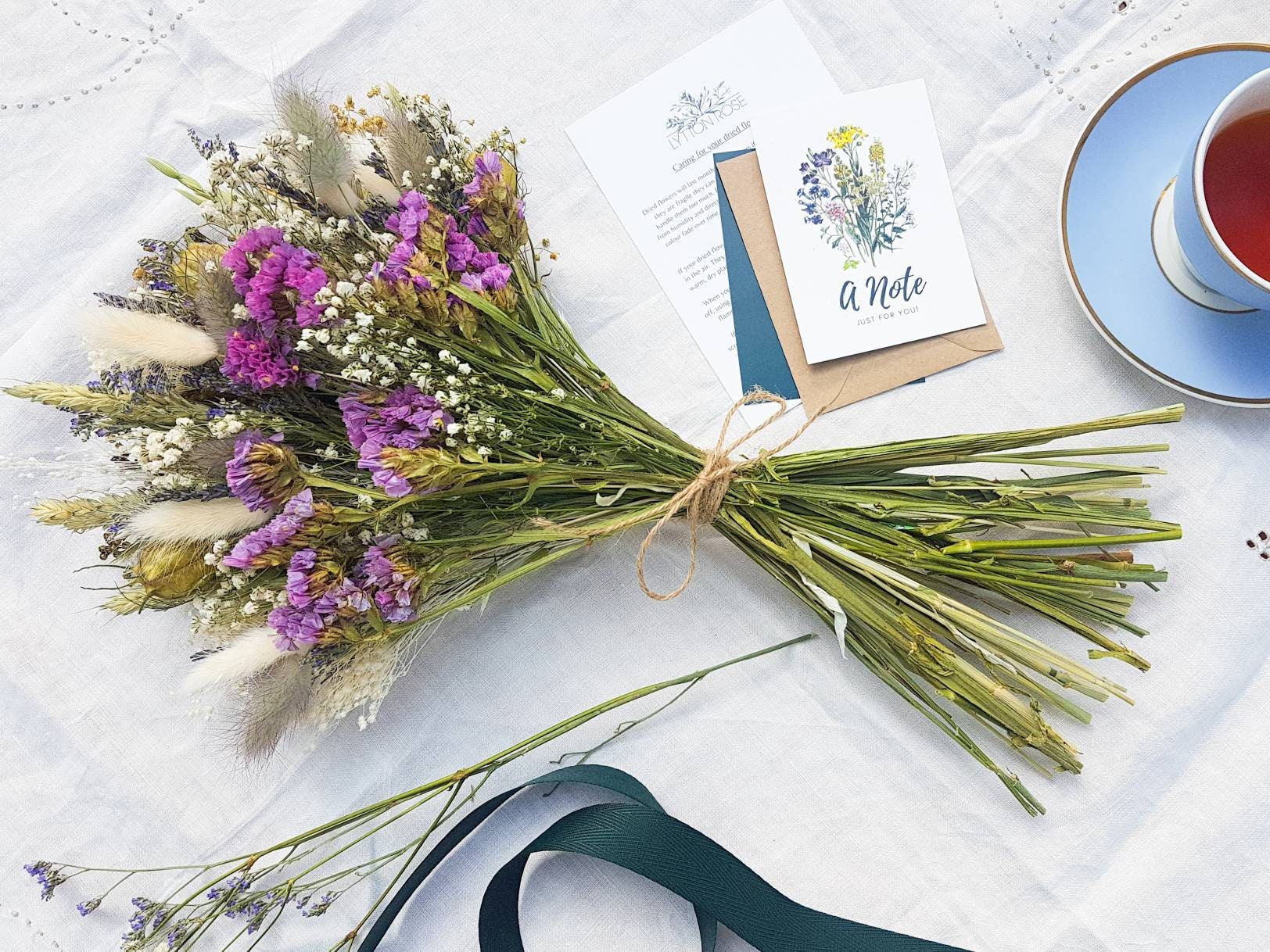"Lavender Fields" Medium Dried Flower Bouquet - Lytton Rose Botanical