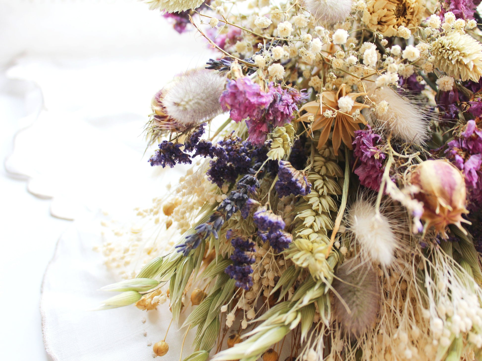 "Lavender Fields" Large Dried Flower Bouquet - Lytton Rose Botanical