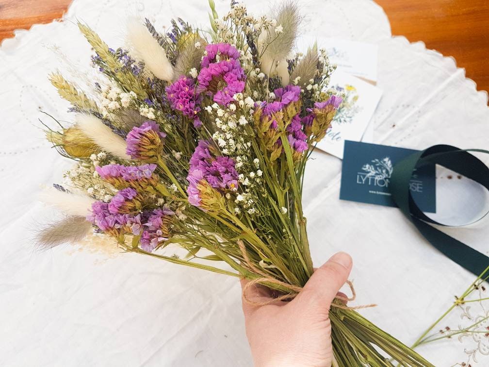 "Lavender Fields" Medium Dried Flower Bouquet - Lytton Rose Botanical