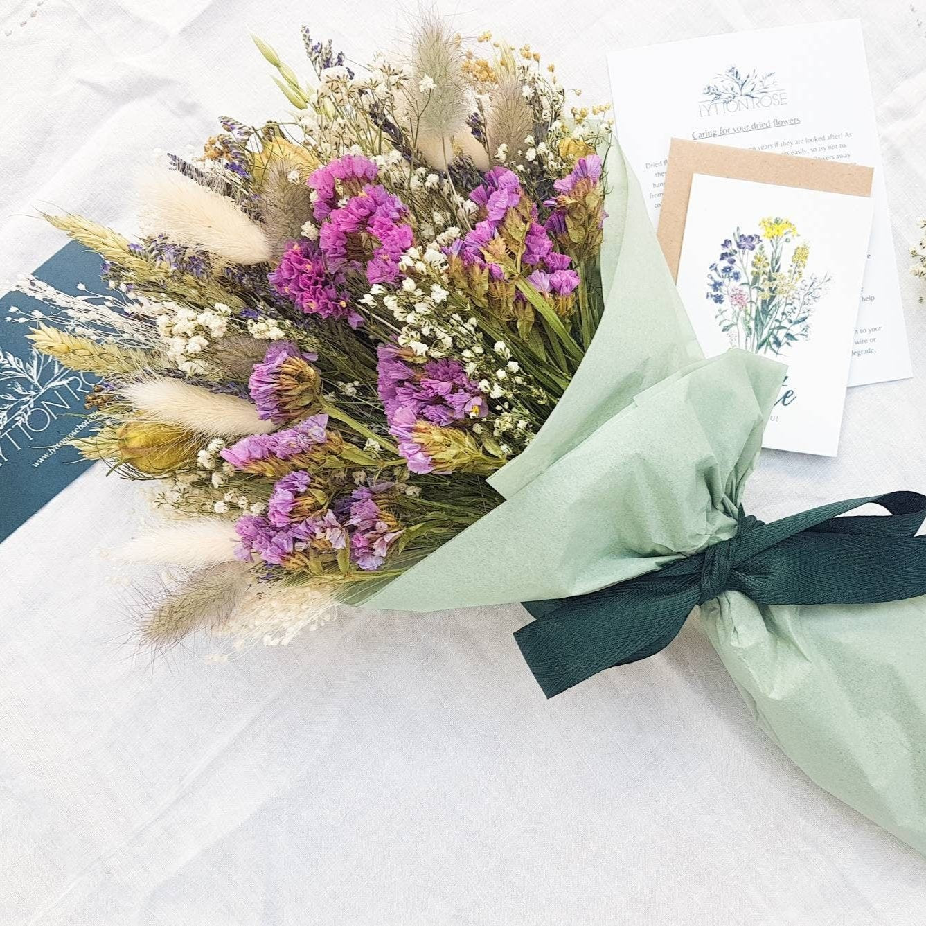 "Lavender Fields" Medium Dried Flower Bouquet - Lytton Rose Botanical