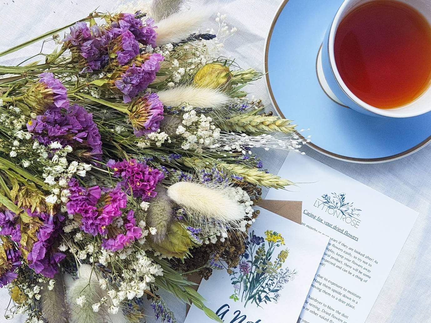 "Lavender Fields" Medium Dried Flower Bouquet - Lytton Rose Botanical