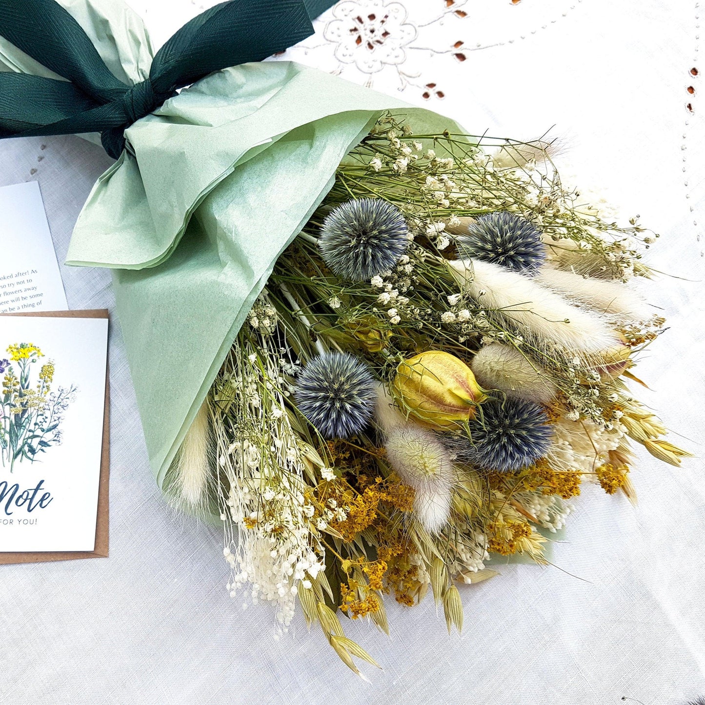 "Thistle Glen" Mini Dried Flower Bouquet - Lytton Rose Botanical