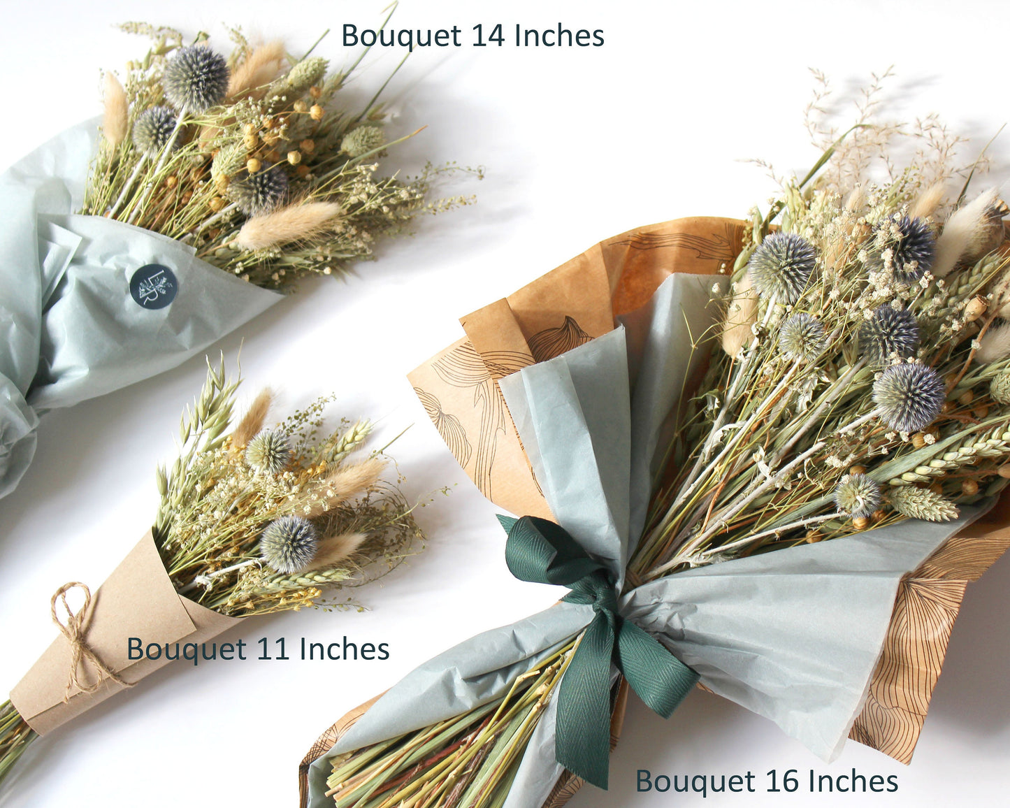"Thistle Glen" Mini Dried Flower Bouquet - Lytton Rose Botanical