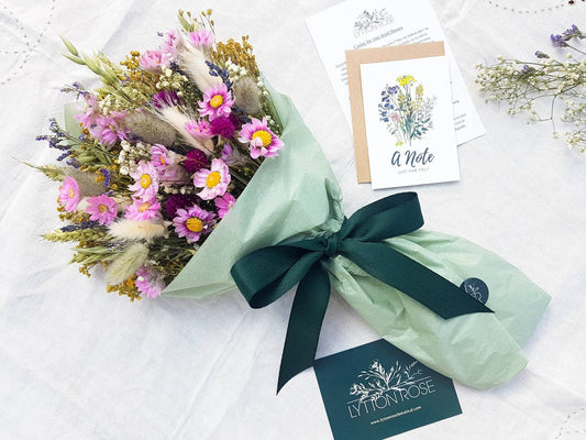 "Wildflower Meadows" Medium Dried flower bouquet