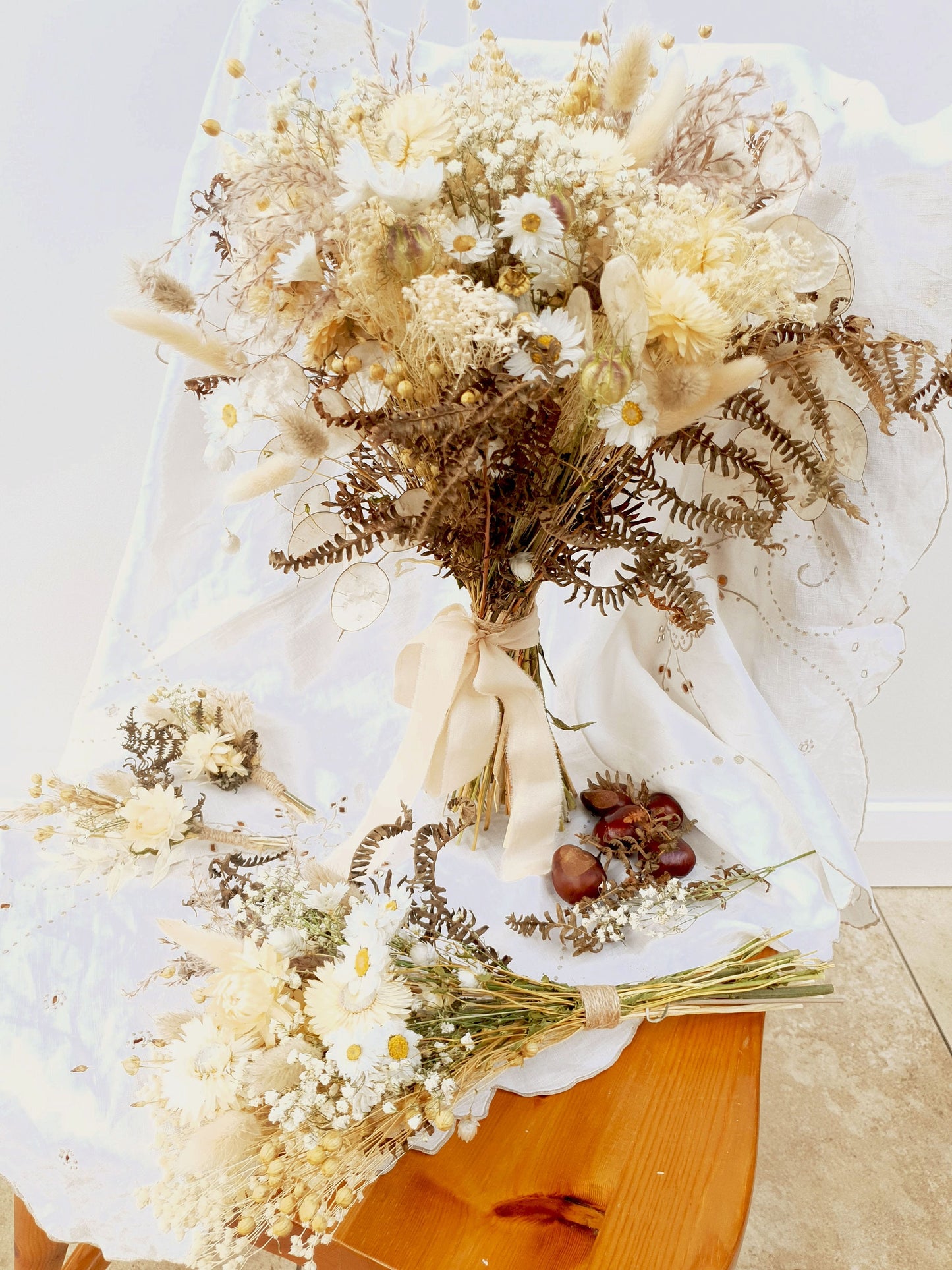 "Love In A Mist" Dried Flower Bouquet