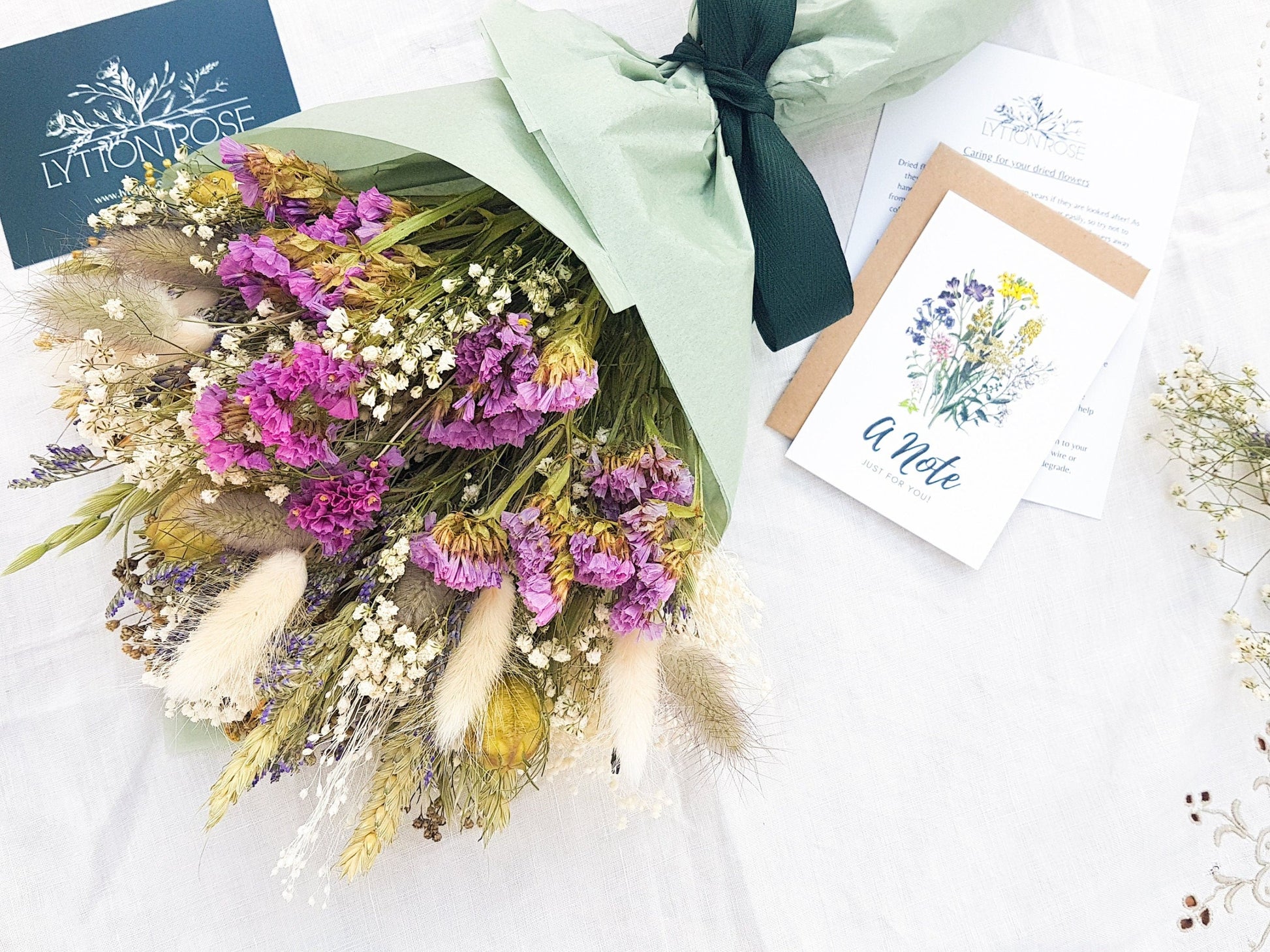 "Lavender Fields" Medium Dried Flower Bouquet - Lytton Rose Botanical