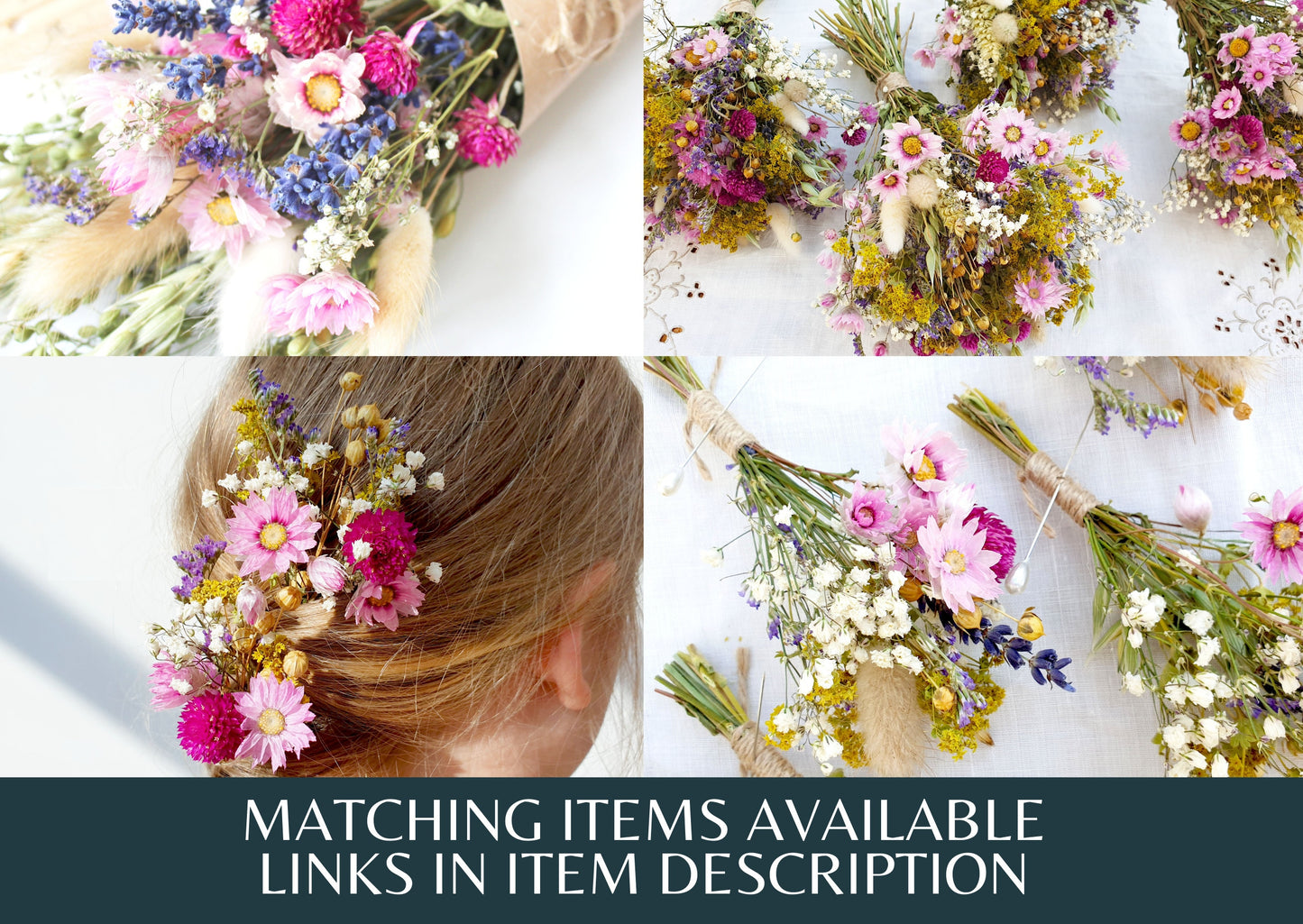 "Wildflower Fields" Hair Pins - Lytton Rose Botanical
